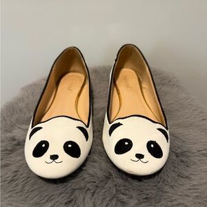 Modcloth (Bamboo) Panda Flats - Black and White